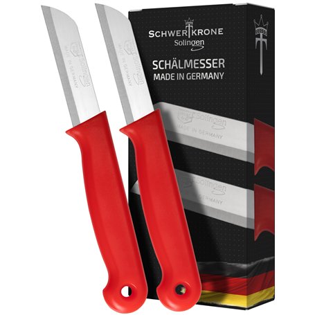 Schwertkrone Set de 2 Couteaux Éplucheur Professionnels en Acier Inoxydable
