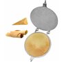 Cornet de crème glacée pour gaufrier de forme ronde