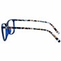 OPULIZE Arc Lunettes de Lecture Monture Carrées Minces Élégantes Charnières à Ressort Anti-Rayures Bleu Branches à Motif Hommes