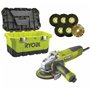 Meuleuse d'angle RYOBI - 1010W - 125mm - 1 coffret de rangement - RAG1010-125TA6
