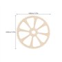 Healifty 50 Pcs Rustique en Bois Tranches Disques Engrenage Forme en Bois Découpes pour Embellissements Bricolage Artisanat Scra