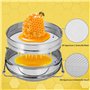 HunterBee Miel - Tamis à double abeille en acier inoxydable - Filtre à déchets - Pour l'apiculture