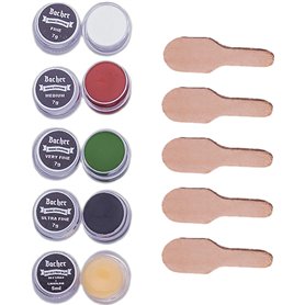 Bacher Composés de Polissage Set - Pâte à Polir pour Strop Cuir - Stropping Kit 4x Composé de Polissage et Baume Bacher Composés de Polissage Set - Pâte à Polir pour Strop Cuir - Stropping Kit 4x Composé de Polissage et Baume