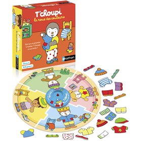 Nathan - La Roue des Couleurs - Jeu Coopératif - Habille T'choupi et Ses Amis - A Jouer en Famille ou entre Amis - Se Joue de 2  Nathan - La Roue des Couleurs - Jeu Coopératif - Habille T'choupi et Ses Amis - A Jouer en Famille ou entre Amis - Se Joue de 2