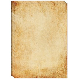 Lot de 40 feuilles de papier à lettre recyclé - Design vintage - Format A4 - Idéal pour les invitations et les lettres vintage