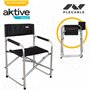 AKTIVE Director Folding Chair 56 x 45 x 81 cm, Noir