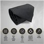 THE MASONIC COLLECTION - Cravate Noire pour Homme - Fait Main - Design Carré et Compas - Meilleur Nœud et accrocher - Cadeau fra