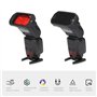 AODELAN Lot de filtres en gel Flash - Grille nid d'abeille universelle avec 8 filtres d'éclairage Speedlite de couleur pour appa