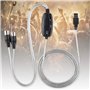 Wendry Câble d'interface de câble MIDI USB, convertisseur de câble MIDI vers USB Cordon d'adaptateur d'interface MIDI Clavier Li