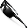 SIPLION Homme Sport Lunettes De Soleil Polarisé Protection UV400 Super léger TR90 Cadre