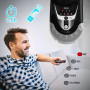 Duronic FN55 BK Ventilateur mural 60W | 5 Pâles de 40cm | Tête oscillante avec minuteur | 3 Vitesses | Télécommande | Moteur pui