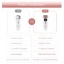 Machine Hifu pour le visage Portable Anti-âge Mini appareil Hifu visage chauffé Pro 3 en 1 avec HIFU RF EMS Facial Machine Femme