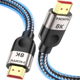 Southlight Câble HDMI 3M,Câble 2.1 HDMI 8K@60Hz 4K120Hz Ultra Haut Débit 4K 240Hz 144Hz 120Hz 8K60Hz HDR10+ ARC eARC HDCP2.3 Net Southlight Câble HDMI 3M,Câble 2.1 HDMI 8K@60Hz 4K120Hz Ultra Haut Débit 4K 240Hz 144Hz 120Hz 8K60Hz HDR10+ ARC eARC HDCP2.3 Net