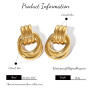 Boucles d'oreilles femme, Boucle d oreille femme, Boucles d'oreilles Créoles Épaisses 14K Or Argent 925 Plaqué Chunky Creoles Ca
