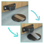 GEFIRE 2 Pcs Arret de Porte Magnetique Arrêt de Porte en Métal, Butée de Porte Magnétique en Métal Butée de Porte Invisible, But