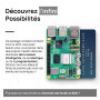 Raspberry Pi 5 8 Go PCIe M.2 NVMe – Kit | Boîtier en métal | Cooler Actif | Carte M.2 NVMe SSD PCIe | Bloc d'alimentation Offici