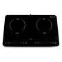 Bigben Plaque Induction Double Portable 3500 W - Table de Cuisson 2 Feux, Minuteur, Contrôle Température 60-240 °C, Idéale Cuisi