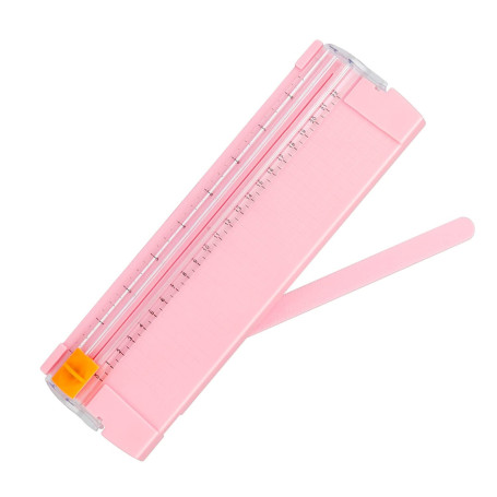 Massicot, DIYCUT Coupe Papier Portable, Outils Remplaçable Lame Rogneuse Papier, Massicot Scrapbooking avec Protection de Sécuri