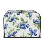 Blueberry Housse de protection pour grille-pain à 4 tranches, housse anti-éclaboussures, lavable, anti-poussière