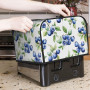 Blueberry Housse de protection pour grille-pain à 4 tranches, housse anti-éclaboussures, lavable, anti-poussière