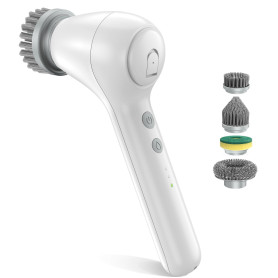 Brosse Nettoyage Electrique avec Distributeur de Liquide, Brosse Nettoyage Multifonction 4 en 1, Brosse Rotative Nettoyage, Type Brosse Nettoyage Electrique avec Distributeur de Liquide, Brosse Nettoyage Multifonction 4 en 1, Brosse Rotative Nettoyage, Type