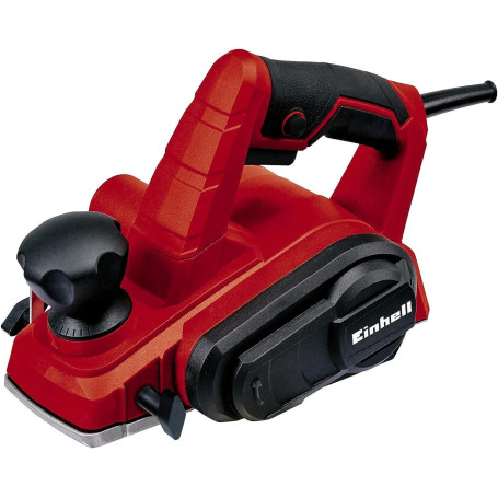 Einhell Rabot électrique TC-PL 750 (750 W, Largeur de rabotage 82 mm, Prise en main sûre et confortable) Livré avec une butée pa