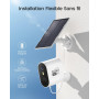 AOSU 3K Caméra de Surveillance WiFi Extérieure sans Fil Solaire, Base + 4 Caméras, Autonomie de 365j, 1920p, Étanchiété IP67, Vi