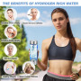 Bouteille Riche en Hydrogène Eau Portable, 430ML Générateur D'hydrogène en 3 Minutes Anti Âge, USB Bouteille d'eau Sans Fil, Fab