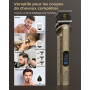 Vgrpro Tondeuse Cheveux Hommes Professionnelle, Tondeuse Cheveux Sans Fil pour Coupe de Cheveux, Kit Tondeuse et T-lames Trimmer