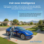 AOSU 4K UHD AI Camera Exterieur sans Fil Solaire 4-Cam Kit avec HomeCortex Reconnaissance faciale & Analyse comportementale Déte