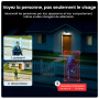 AOSU 4K UHD AI Camera Exterieur sans Fil Solaire 4-Cam Kit avec HomeCortex Reconnaissance faciale & Analyse comportementale Déte