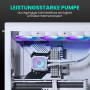 PHANTEKS Glacier One 360M25 Gen2 AiO Refroidissement à eau Blanc – Radiateur 360 mm, 3 ventilateurs M25 Gen2 D-RGB, pompe silenc