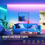 Ruban LED, Led Chambre, RGB Bande Contrôlé par APP Bluetooth ou Télécommande 44 Touches, Synchroniser avec Rythme de Musique, Ba