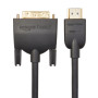Amazon Basics Câble adaptateur HDMI-A vers DVI (mâle), bidirectionnel 1080p, plaqué or, 1.8 m, pour télévision, noir