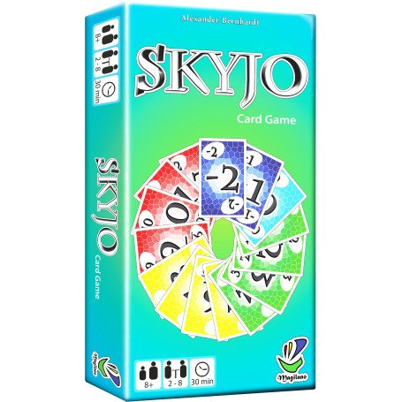 magilano SKYJO, Jeu de Cartes Amusant pour Les Jeunes et Les Moins Jeunes, des soirées de Jeu Amusantes dans Le Cercle d'amis et