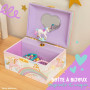 Boîte à Bijoux Musicale Licorne pour Filles - Boîte à Musique Licorne pour Enfants avec Miroir, Cadeaux d'Anniversaire Licorne p