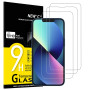 NEW'C Lot de 3, Verre Trempé pour iPhone 14, iPhone 13, iPhone 13 Pro (6,1 Pouces), Film Protection écran -sans Bulles d'air -Ul