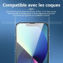 NEW'C Lot de 3, Verre Trempé pour iPhone 14, iPhone 13, iPhone 13 Pro (6,1 Pouces), Film Protection écran -sans Bulles d'air -Ul