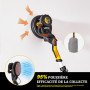 Ponceuse Girafe, Girafe Ponceuse 750W, LED Poignée télescopique Moteur, 7 Niveaux Vitesses 1800RPM Vitesse avec Dépoussiérage Au