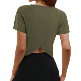 Comilaka Femmes Débardeur de Sport Tank Top avec Cropped Split Back Shirt de Sport Yoga Running