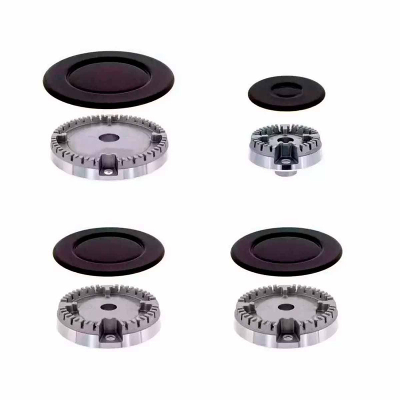 Couvercles De Brûleurs Pour Cuisinière à Gaz – Lot De 4 Tailles (55/75/100 Mm) – Compatibles Sabaf