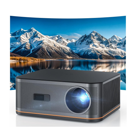 1500 ANSI Full HD Videoprojecteur 4k avec WiFi 6 Bluetooth 5.2, HAPPRUN Projecteur Video Home Cinéma avec Auto Focus et Keystone