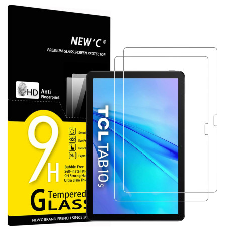 NEW'C Lot de 2, Protection Écran en Verre Trempé pour TCL Tab 10 5G / TCL Tab 10s 10.1 Inch, Film de Protection - Résistant (0,3
