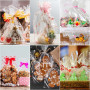Papier Cadeau Transparent, 40cm x 30m - Rouleau Plastique Transparent pour Emballage et Fleuriste - Convient pour les Bouteilles