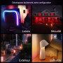 Philips Hue Essential Spot LED Connecté GU10, White and Color Ambiance, 4,7 W, 2200-6500 K, 345 lumens, intensité réglable, comp