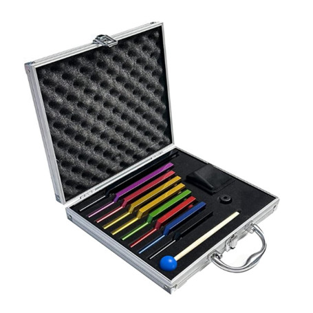 Benefischl 1 Lot de 9 Diapasons pour la Guérison, Ensemble de Diapasons de Guérison Sonore, Ensemble de Diapasons de Chakra