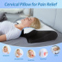 HOMCA Oreiller Ergonomique Cervical, 2 en 1 Oreiller Orthopédique à Mémoire de Forme pour la Nuque, Coussin pour Dormir sur Le C