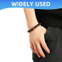 3 Pièces Bracelet Triple Protection, 8/10mmBracelet Oeil de Tigre 8mm Obsidienne Yoga Bracelet Pierre Naturelle Femme Bracelets 
