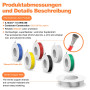 0,75mm² Fil électrique en Silicone-18AWG Fil électrique-6 Couleurs de 3 Mètres,Cuivre Étamé, Tressé, Connexions Flexibles, Isola