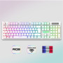 Empire Gaming Armor RF800 Pack Clavier Souris Gaming Rechargeable sans Fil AZERTY (Français-Layout) RGB avec Tapis de Souris -Cl